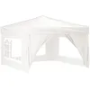Image de Vidaxl Tente De RÃ©ception Pliable Avec Parois Blanc 3x3 M