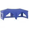 Image de Vidaxl Tente De RÃ©ception Pliable Avec Parois Bleu 3x6 M