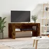 Image de vidaXL Meuble TV chÃªne fumÃ© 80x40x40 cm bois d'ingÃ©nierie