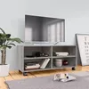 Image de Prolenta Premium - Meuble TV sur roulettes Sonoma gris 90x35x35 cm Bois ingÃ©nierie