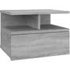 Image de vidaXL Table de chevet flottante Sonoma gris 40x31x27 cm