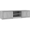 Image de vidaXL Meuble TV Sonoma gris 140x40x35,5 cm Bois d'ingÃ©nierie