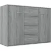 Image de vidaXL Buffet Sonoma gris 88x30x65 cm Bois d'ingÃ©nierie