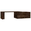 Image de vidaXL Table basse ChÃªne fumÃ© 150x50x35 cm Bois d'ingÃ©nierie