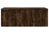 Image de Meubles TV VidaXL  Meuble TV  Chêne fumé 80x34x30 cm Bois d'ingénierie P31599905