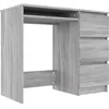 Image de vidaXL Bureau Sonoma gris 90x45x76 cm Bois d'ingÃ©nierie