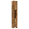 Image de Vidaxl Armoire De Bain ChÃªne FumÃ© 30x30x183,5 Cm Bois D'ingÃ©nierie