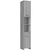 Image de vidaXL Armoire de bain Sonoma gris 30x30x183,5 cm Bois d'ingÃ©nierie