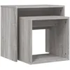 Image de vidaXL Tables basses gigognes 2 pcs sonoma gris bois d'ingÃ©nierie