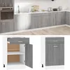 Image de vidaXL Armoire de plancher Ã  tiroir ""Lyon"" Sonoma gris 50x46x81,5 cm