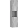 Image de vidaXL Armoire de bain Sonoma gris 30x30x130 cm Bois d'ingÃ©nierie