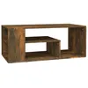 Image de vidaXL Table basse ChÃªne fumÃ© 100x50x40 cm Bois d'ingÃ©nierie