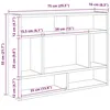 Image de vidaXL ÃtagÃ¨re murale ChÃªne fumÃ© 75x16x55 cm Bois d'ingÃ©nierie