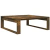 Image de vidaXL Table basse ChÃªne fumÃ© 100x100x35 cm Bois d'ingÃ©nierie
