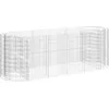 Image de Vidaxl Lit SurÃ©levÃ© Ã Gabion Fer GalvanisÃ© 300x100x100 Cm