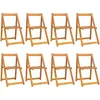 Image de Vidaxl Chaises Pliables De Jardin 8 Pcs Bois D'acacia Massif