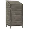 Image de Vidaxl Remise De Jardin Anthracite 55x52x112 Cm Bois De Sapin Solide