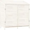 Image de Vidaxl Remise De Jardin Blanc 102x52x112 Cm Bois De Sapin Solide