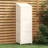 Image de Vidaxl Remise De Jardin Blanc 55x52x174,5 Cm Bois De Sapin Solide