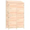 Image de Abri De Jardin Bois De Sapin Solide RÃ©sistant Aux IntempÃ©ries Cabine De Rangement ExtÃ©rieur