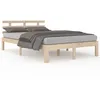Image de vidaXL Cadre de lit Bois massif 180x200 cm Super King
