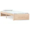 Image de vidaXL Cadre de lit Bois massif 75x190 cm Petit simple