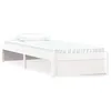 Image de vidaXL Cadre de lit Blanc Bois massif 75x190 cm Petit simple