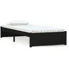 Image de vidaXL Cadre de lit Noir Bois massif 75x190 cm Petit simple