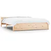 Image de vidaXL Cadre de lit Bois massif 140x190 cm