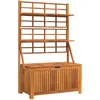Image de Vidaxl BoÃ®te De Rangement Avec Treillis 99x50x160 Cm Acacia Massif