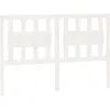Image de vidaXL TÃªte de lit Blanc 140,5x4x100 cm Bois massif de pin