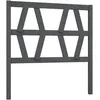 Image de vidaXL TÃªte de lit Gris 96x4x100 cm Bois massif de pin