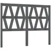 Image de vidaXL TÃªte de lit Gris 126x4x100 cm Bois massif de pin