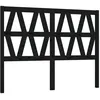 Image de vidaXL TÃªte de lit Noir 126x4x100 cm Bois massif de pin