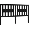Image de vidaXL TÃªte de lit Noir 126x4x100 cm Bois massif de pin