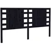 Image de vidaXL TÃªte de lit Noir 126x4x100 cm Bois massif de pin