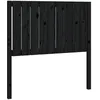 Image de vidaXL TÃªte de lit Noir 95,5x4x100 cm Bois massif de pin