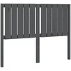 Image de vidaXL TÃªte de lit Gris 125,5x4x100 cm Bois massif de pin