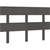 Image de vidaXL TÃªte de lit Gris 124x3x81 cm Bois massif de pin