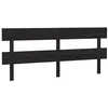 Image de vidaXL TÃªte de lit Noir 184x3x81 cm Bois massif de pin