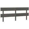 Image de vidaXL TÃªte de lit Gris 204x3x81 cm Bois massif de pin
