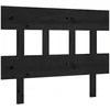 Image de vidaXL TÃªte de lit Noir 93,5x3x81 cm Bois massif de pin