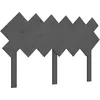 Image de vidaXL TÃªte de lit Gris 132x3x81 cm Bois massif de pin