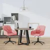 Image de vidaXL Chaises pivotantes Ã  manger lot de 2 Rose Velours