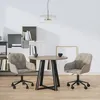 Image de vidaXL Chaises pivotantes Ã  manger lot de 2 Gris clair Velours