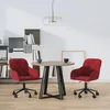 Image de vidaXL Chaises pivotantes salle Ã  manger 2 pcs Rouge bordeaux Velours