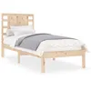 Image de vidaXL Cadre de lit Bois massif 90x190 cm Simple