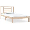 Image de vidaXL Cadre de lit Bois de pin massif 90x200 cm