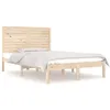 Image de vidaXL Cadre de lit Bois massif 135x190 cm Double