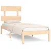 Image de vidaXL Cadre de lit Bois massif 90x190 cm Simple
